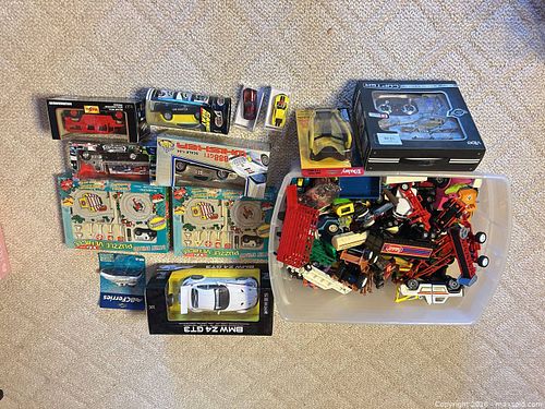 Mixed Toy Vehicles Lot with Boxed RC Helicopter & Playsets (1 of 14)