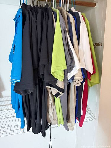 Men's Polo, T-Shirts & Button-Up Shirts, Large/XL, Mixed Brands B (1 of 15)