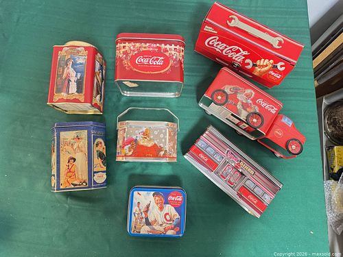 Coca-Cola Collectible Metal Tins - Holiday, Diner, Sports, Victorian (1 of 4)