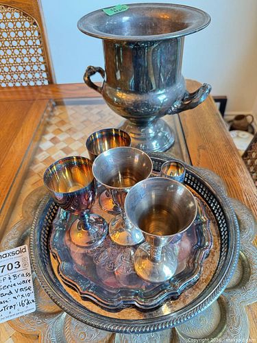 Serveware & Barware Set — Ice Bucket, Goblets, Trays (1 of 21)