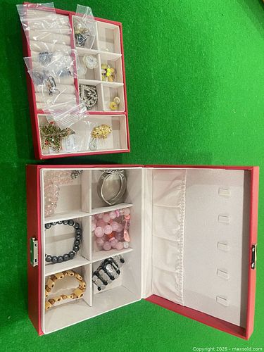 Lot of 13+ Mixed Costume Jewelry: Bracelets, Brooches, Earrings (1 of 4)