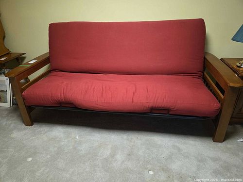 Mission Style Solid Wood Futon / Sofa Bed C (1 of 16)