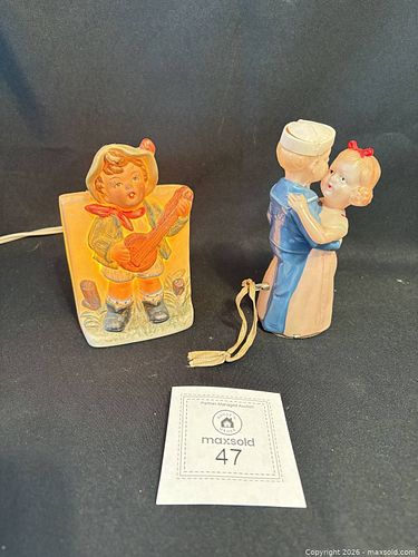 Celluloid Wind-up Dancing Couple & Ceramic Night Light  (1 of 14)