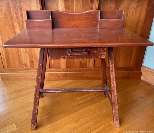 1936 Imperial Furniture Cherry Wood Desk (1 of 4)