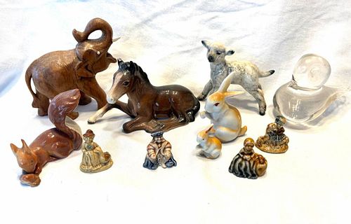 Vintage Ceramic/Wood/Glass Figurines (1 of 3)