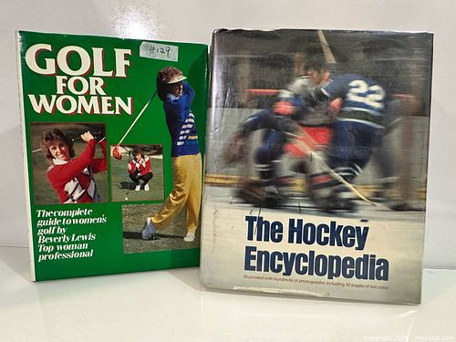 Vintage Sports Reference Books: The Hockey Encyclopedia & Golf For Women (1 of 2)
