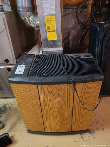 Console Whole-Room Electric Humidifier, Oak Woodgrain & Black B (1 of 8)