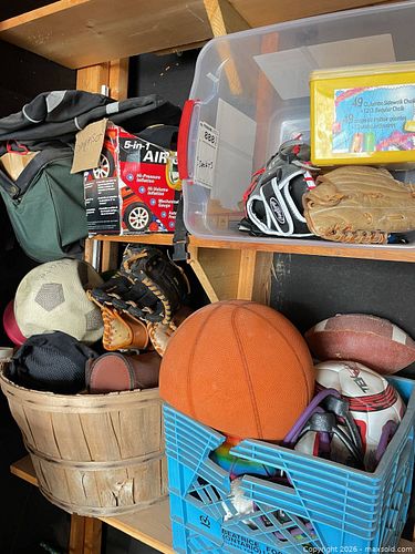 Mixed Lot of Baseball, Basketball, Soccer and Football Equipment B (1 of 19)