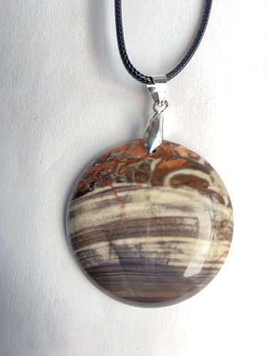 BRECIATED JASPER Pendant Necklace (1 of 5)