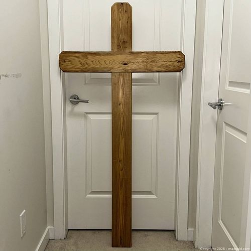 5ft. Tall Wooden Religious Cross (1 of 7)