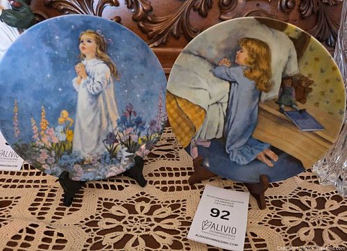 2 decorative collectible plates illustrated by artist John McClelland (1 of 5)