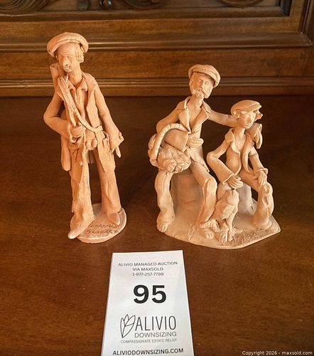 vintage terracotta ceramic figurines (1 of 11)
