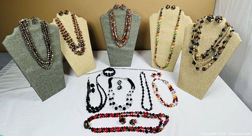 Vintage Necklace and Clip-On Earring Sets (1 of 20)