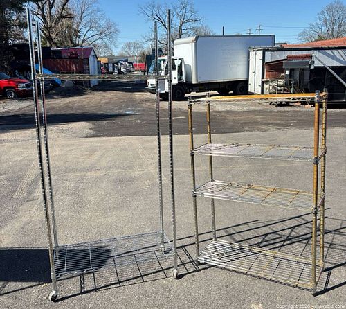 2 metal racks  (1 of 6)