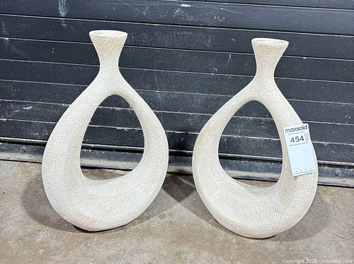 Pair of MCM style vases (1 of 6)