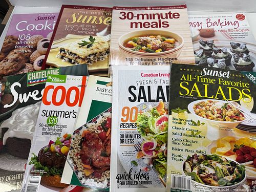 Lot of Cookbooks & Magazines: Cooking, Baking, Meal Prep (1 of 7)