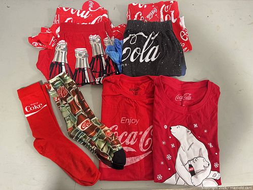 Coca-Cola Mixed Apparel Lot – T-Shirts, Shorts, Socks (8 pcs) (1 of 5)