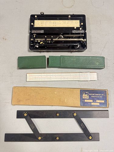 Planimeter, Slide Rule & Drafting Tools with Original Case (1 of 5)