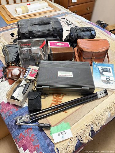 Vintage Cameras, Camcorders & Binoculars: Nikon, Zeiss, Ricoh, Bushnell, Tasco (1 of 20)