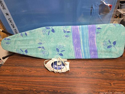 Iron and Ironing Board Set and Fan (1 of 4)