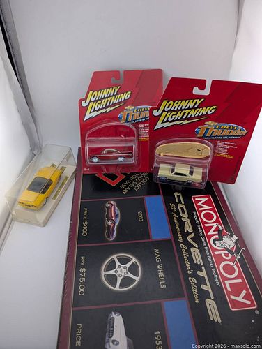 Chevy Collectibles- 3xDiecast & Monopoly Corvette 50th Anniversary Edition (1 of 14)