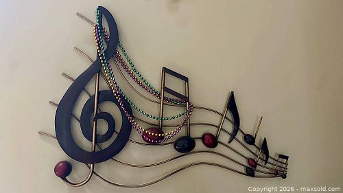 3 x Musical Note / Instruments Decorative Wall Hangings (1 of 10)