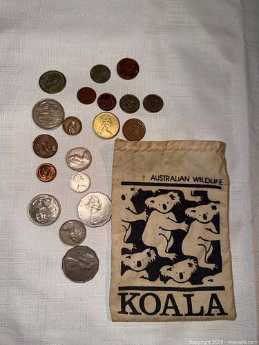 AUSTRALIAN COINS W KOALA BAG  (1 of 3)