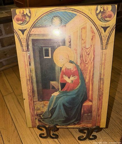 RELIGIOUS WOODEN PICTURE  (1 of 4)