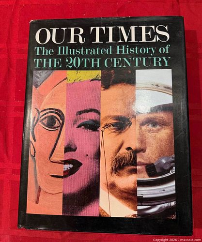 VINTAGE OUR TIMES COFFEE TABLE BOOK ILLUSTRATED 20TH CENTURY  (1 of 5)