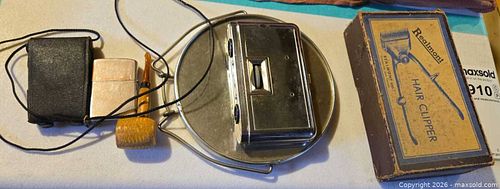 Mid-Century Collectibles Lot: Optex Binoculars, Corncob Pipe (1 of 18)