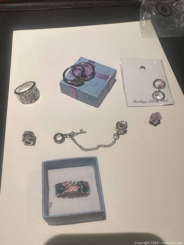 Jewelry Lot-Costume-Enamel and Sterling-It’s a mixed bag lot. (1 of 8)