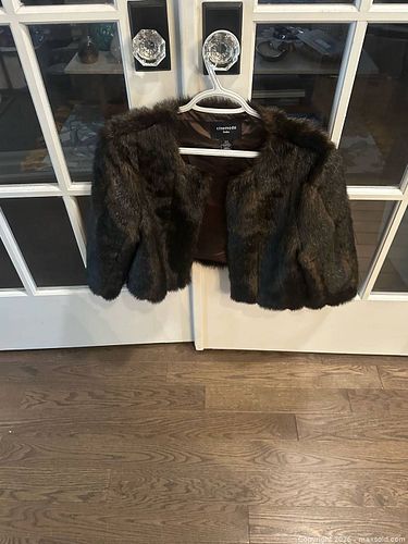 Medium -Faux  Fur Bella Bolero Jacket (1 of 7)