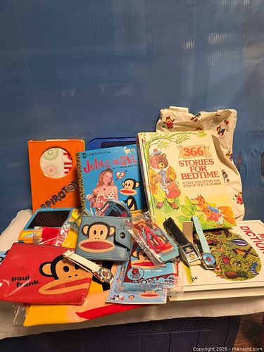 Miscellaneous kids items, Paul Frank watches, clutch bag, books, etc   (1 of 4)