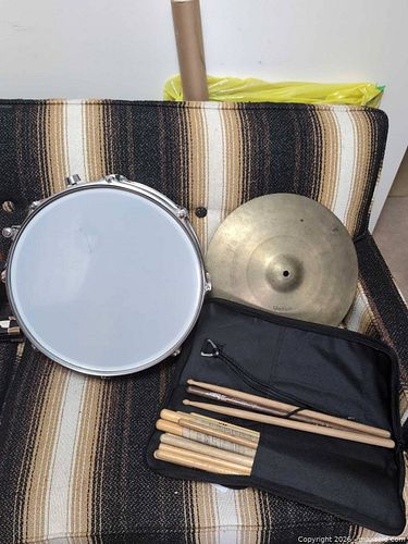 Drum Sticks, Cymbal and Snare Drum B (1 of 14)