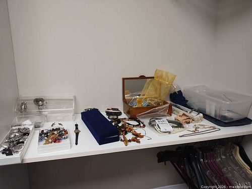 Costume Jewelry Assortment with Watches and Jewelry Box B (1 of 16)