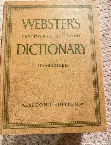 WEBSTER’S NEW TWENTIETH CENTURY DICTIONARY UNABRIDGED SECOND EDITION (1 of 6)