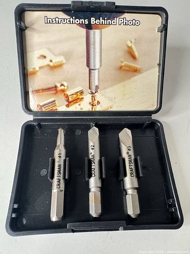 Craftsman 1/4" Hex Screwdriver & Rivet Nut Bit Set, 3pc (1 of 5)