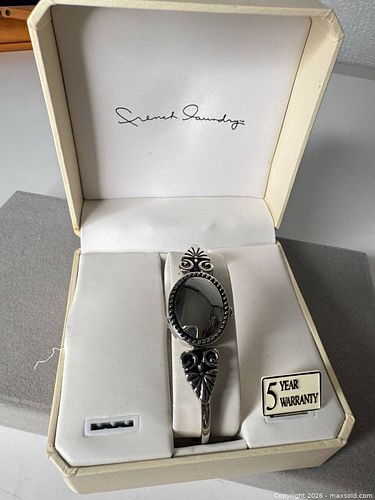 French Laundry Women's Silver-Tone Oval Bracelet Watch (1 of 5)