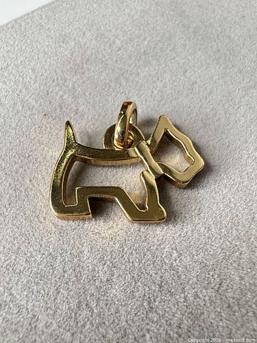 Gold-Tone Scottie Dog Pendant/Charm, 20–30 mm (1 of 4)