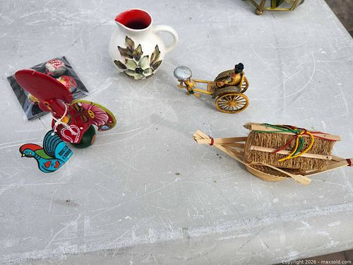Vintage Ceramic Pitcher with Assorted Decorative Figurines & Magnets (1 of 7)