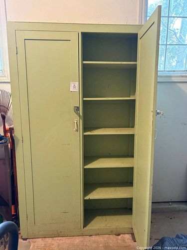 Painted Wood Storage Cabinet  (1 of 11)