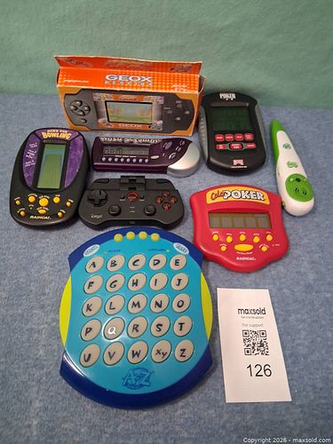 Lot of 8 Handheld Electronic Games & Controllers (1 of 3)