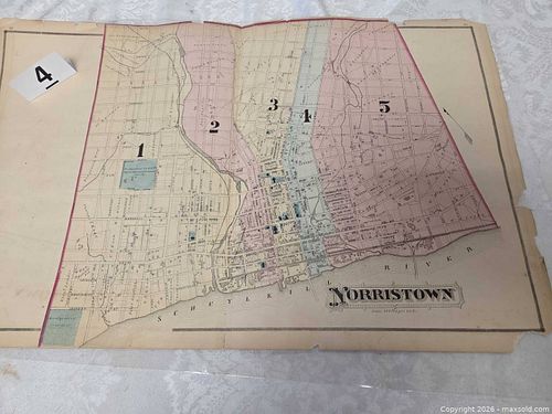 Antique Map of Norristown, Pennsylvania (1 of 14)