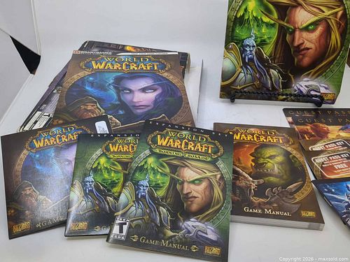 World of Warcraft, Burning Crusade, Warcraft III - Blizzard PC Games Lot (1 of 25)