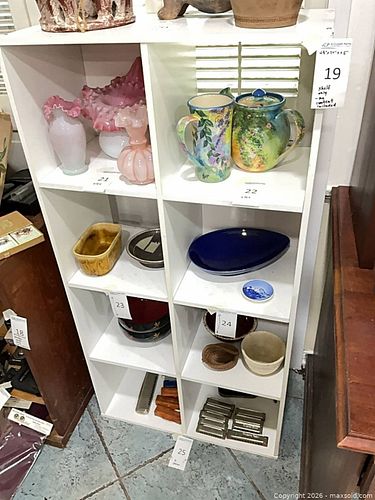 White 8-Cubby Shelf Organizer 48" x 24" x 11.5" (1 of 3)