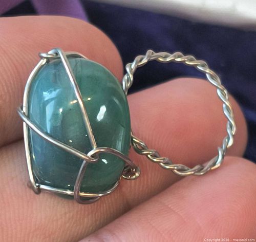 Aventrine Gemstone Ring wire Wraped  (1 of 3)