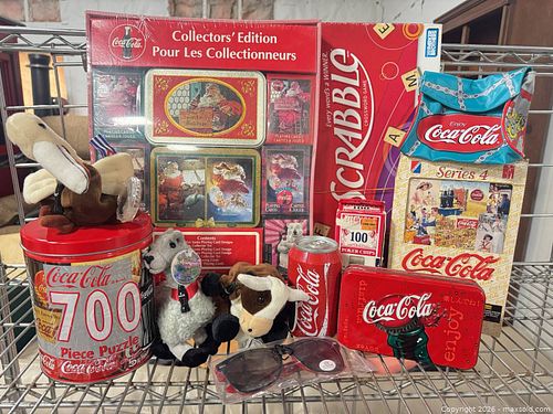 Coca-Cola Collectibles Lot: Tins, Puzzle, Games & Plush (1 of 6)