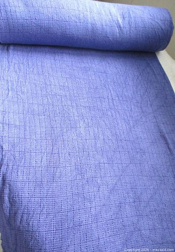 NOS FASHION SEWING FABRIC BLUE/MAUVE KNIT BLEND 11 YARDS (1 of 6)