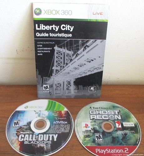 XBOX 360 CALL OF DUTY BLACK OPS & PLAY STATION 2 GHOST RECON  (1 of 4)