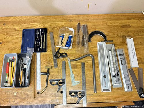 Squares, rulers, bench dogs and holder and misc (1 of 11)